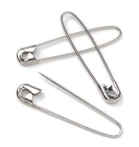 SBWC Separate Way Stainless Steel Safety pin for Women, Girls Metallic Safety Pin for Saree & Salvar (10)